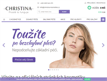 Tablet Screenshot of christina-kosmetika.cz